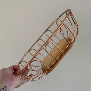 Copper wire fruit basket